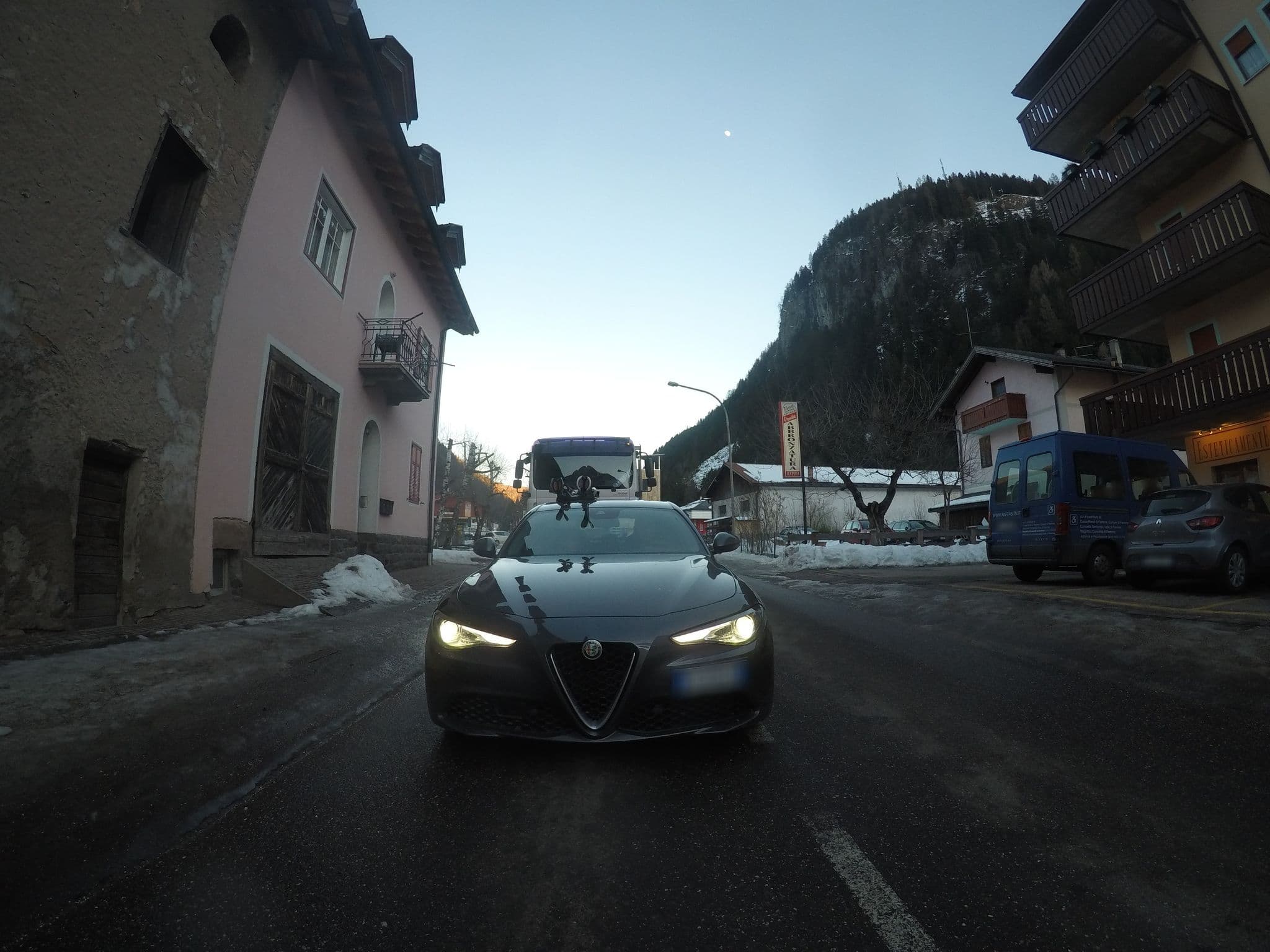Street view near Sass Maor, Predazzo — © chrisbeddow (CC BY-SA · Mapillary)