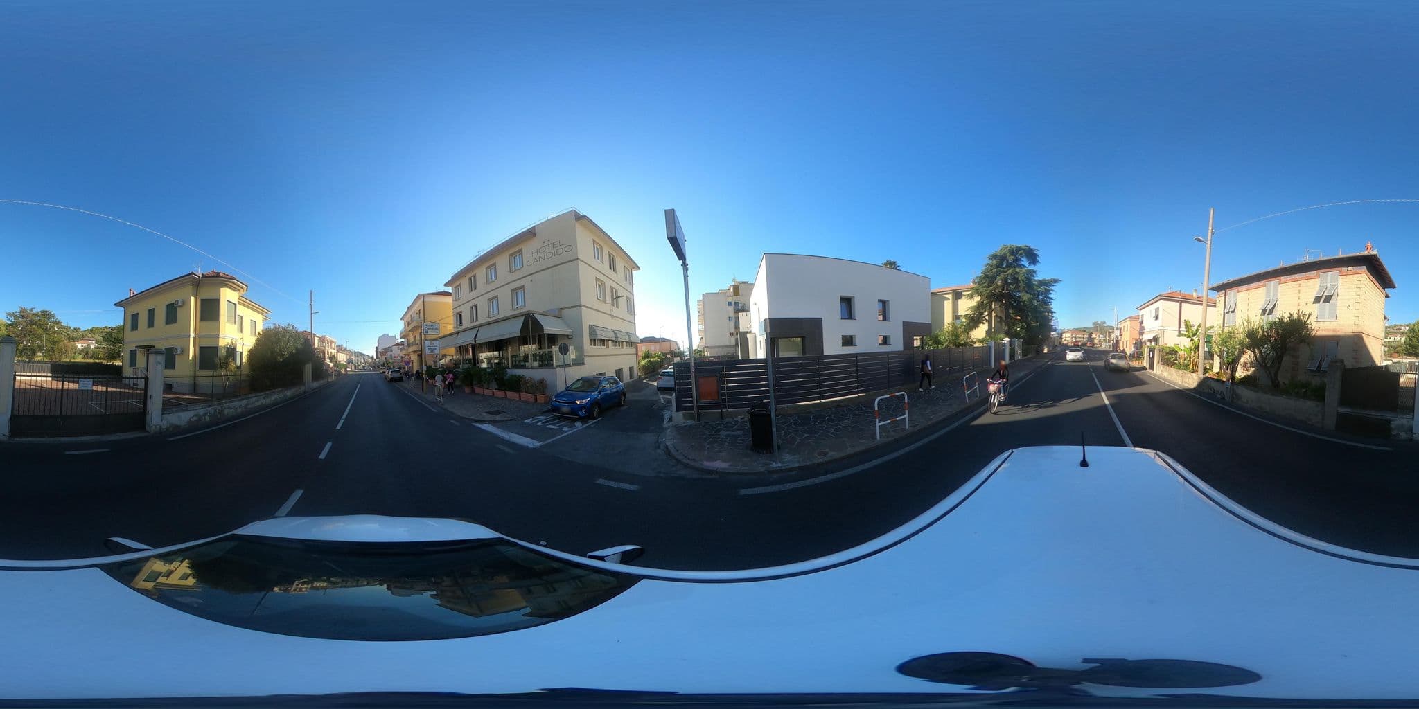 Street view near Hotel Candido, San Bartolomeo al Mare — © LucianoC63 (CC BY-SA · Mapillary)