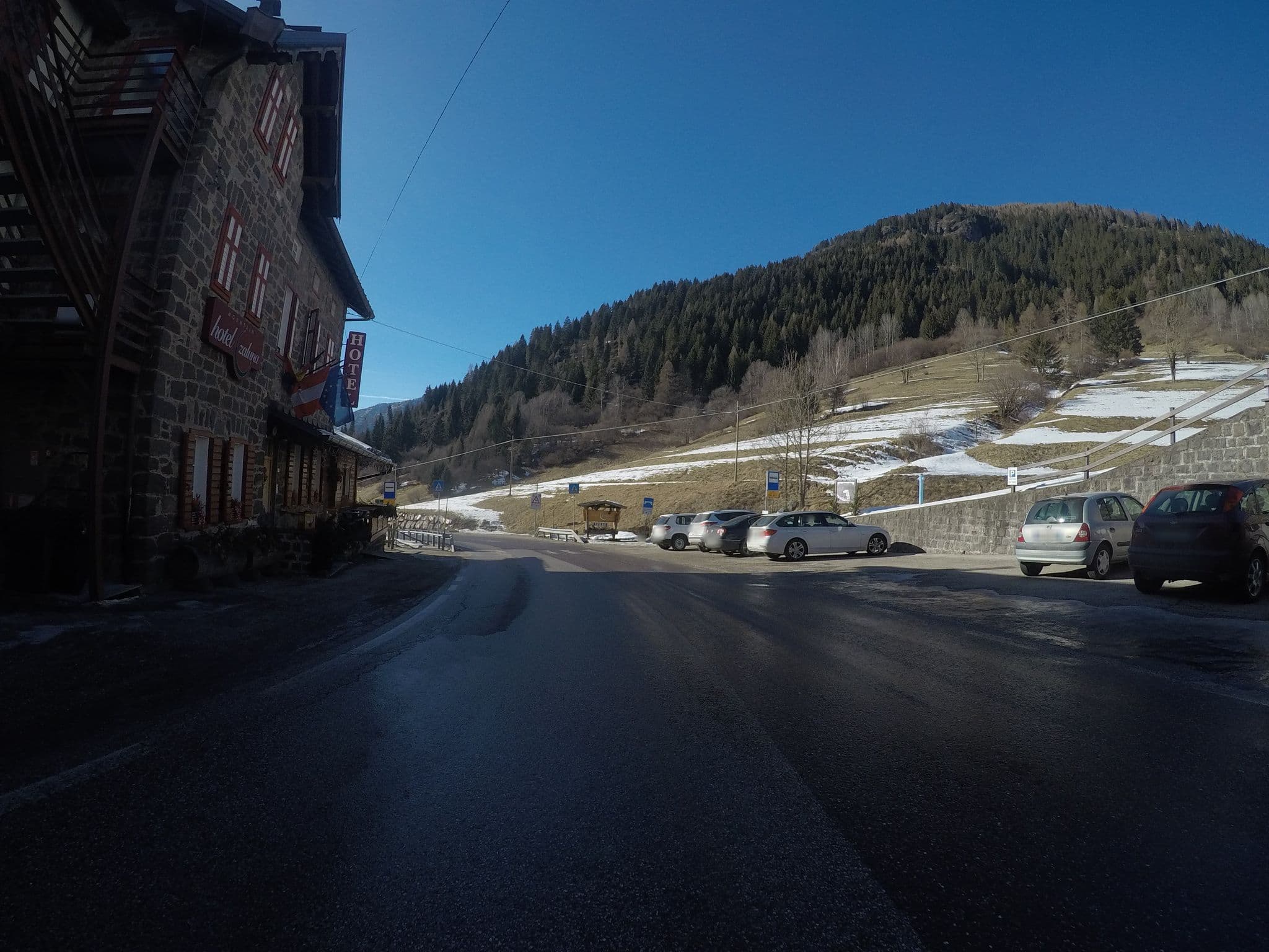 Street view near Albergo Zaluna, Predazzo — © chrisbeddow (CC BY-SA · Mapillary)