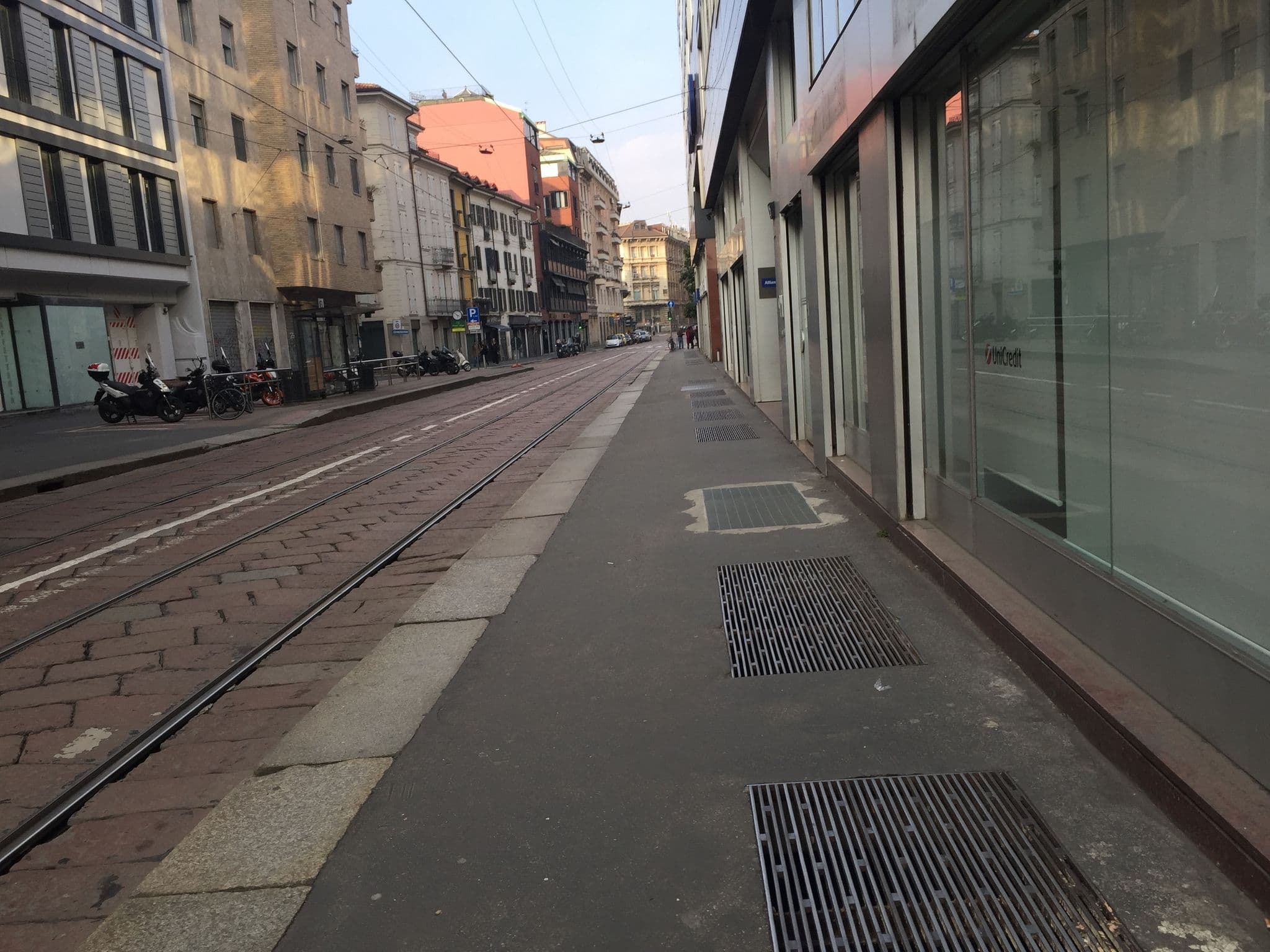 Street view near Residence di corso Italia, Milan
