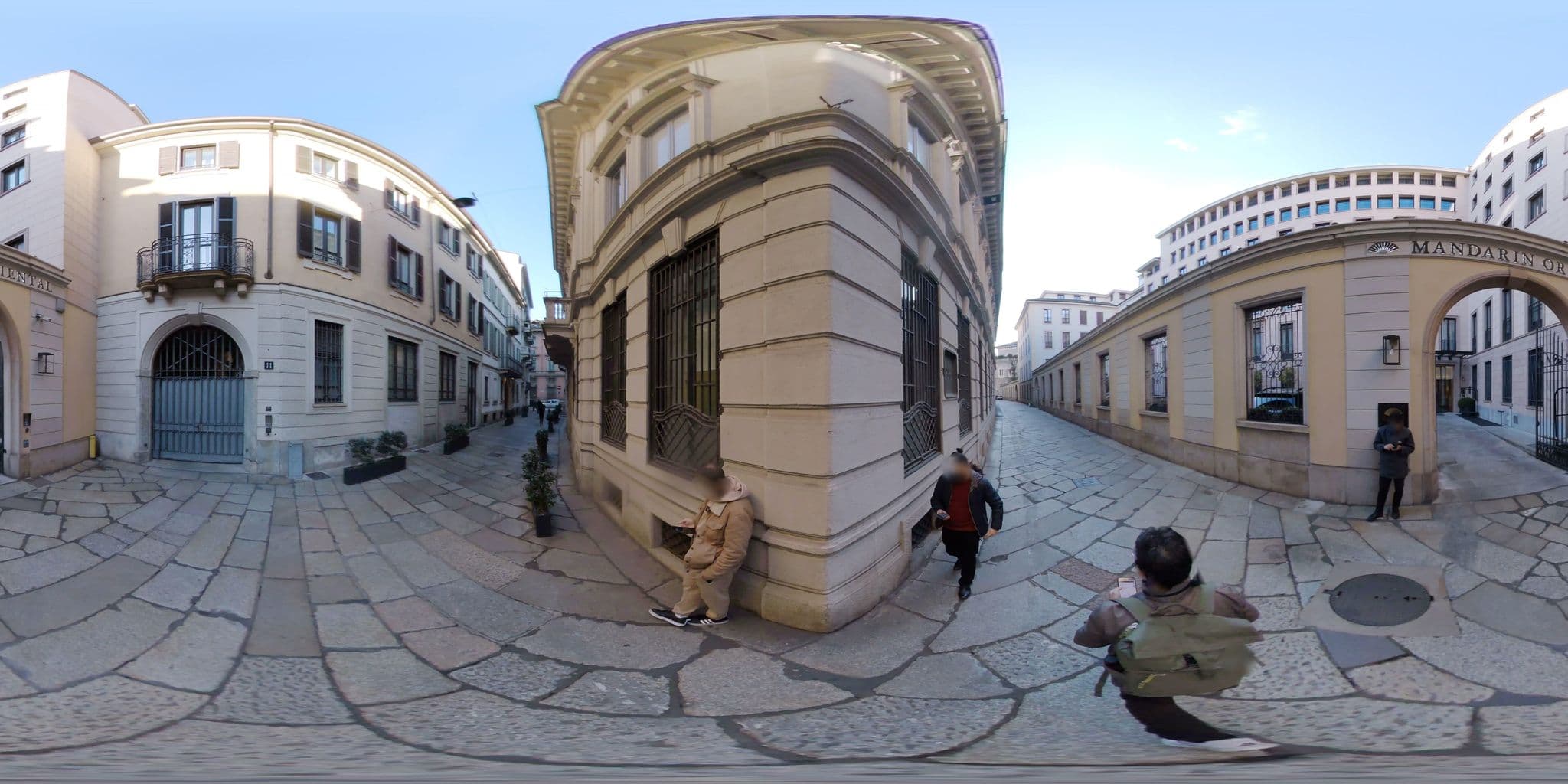 Street view near Mandarin Oriental Milano, Brera