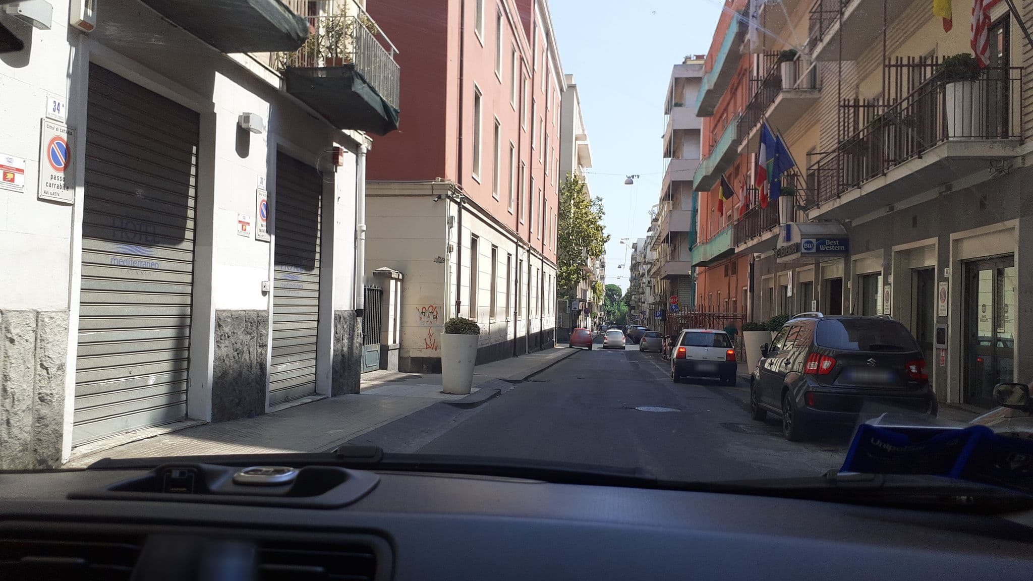 Street view near Hotel Mediterraneo, Catania