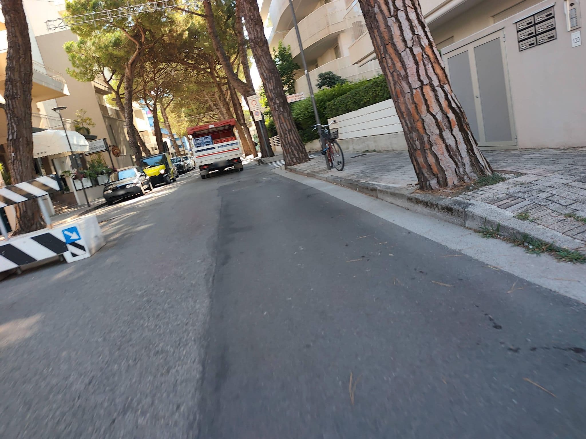 Street view near Villa Eugenia, Lido di Jesolo