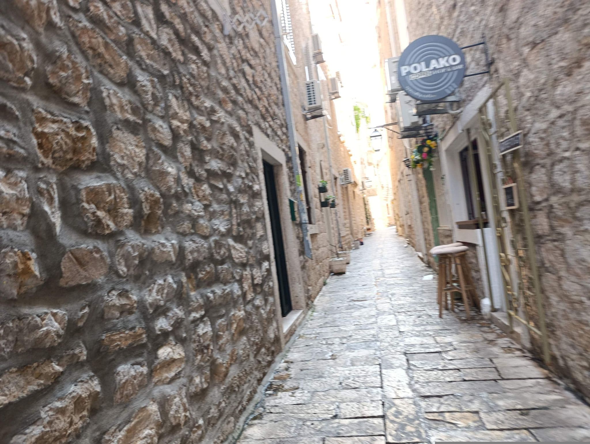 Street view near Freedom Hostel, Budva