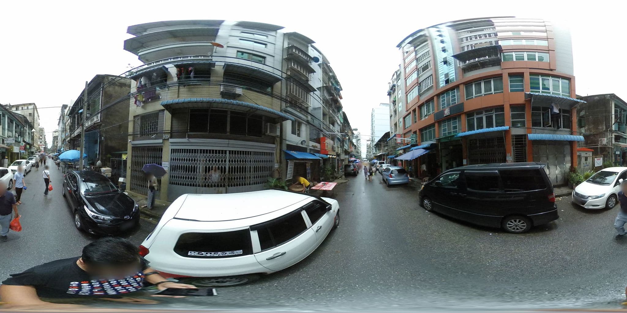 Street view near Sky Hotel, Botataung — © mghla (CC BY-SA · Mapillary)