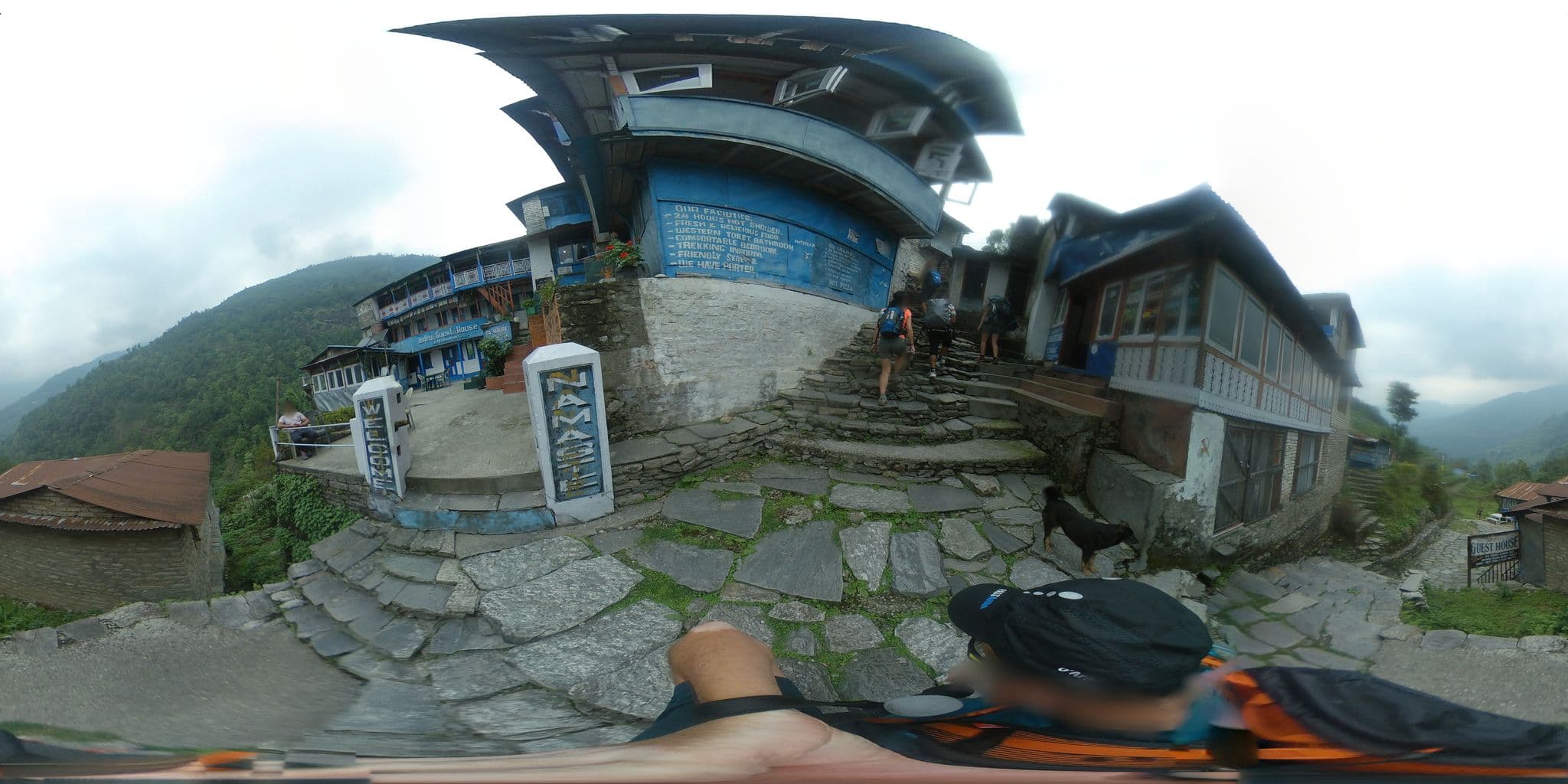Street view near Kamala Guesthouse, Chitre