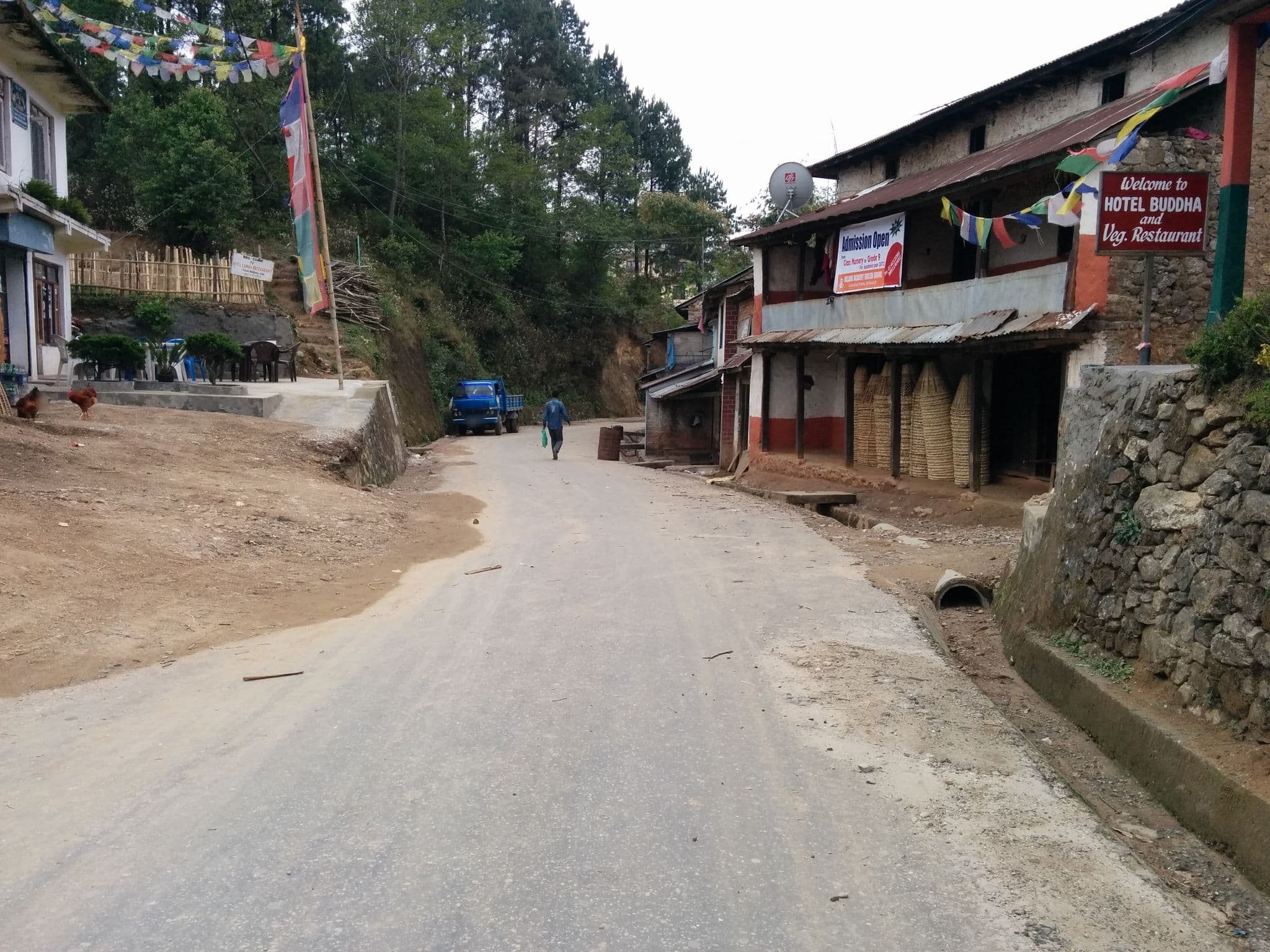 Street view near Buddha, Nagarkot — © sashazykov (CC BY-SA · Mapillary)