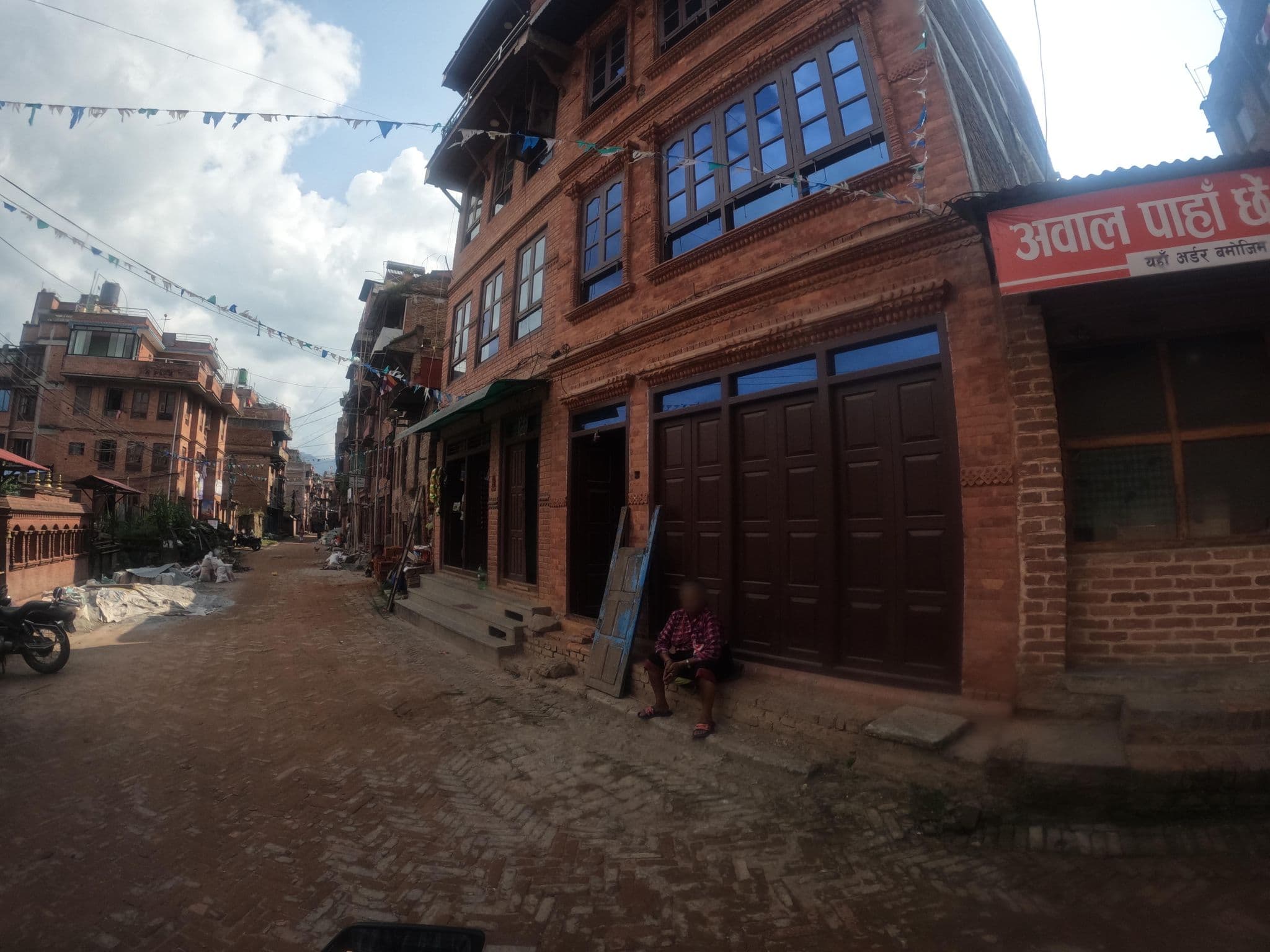 Street view near Hostel Swastik, Madhyapur Thimi — © sachin_manandhar (CC BY-SA · Mapillary)
