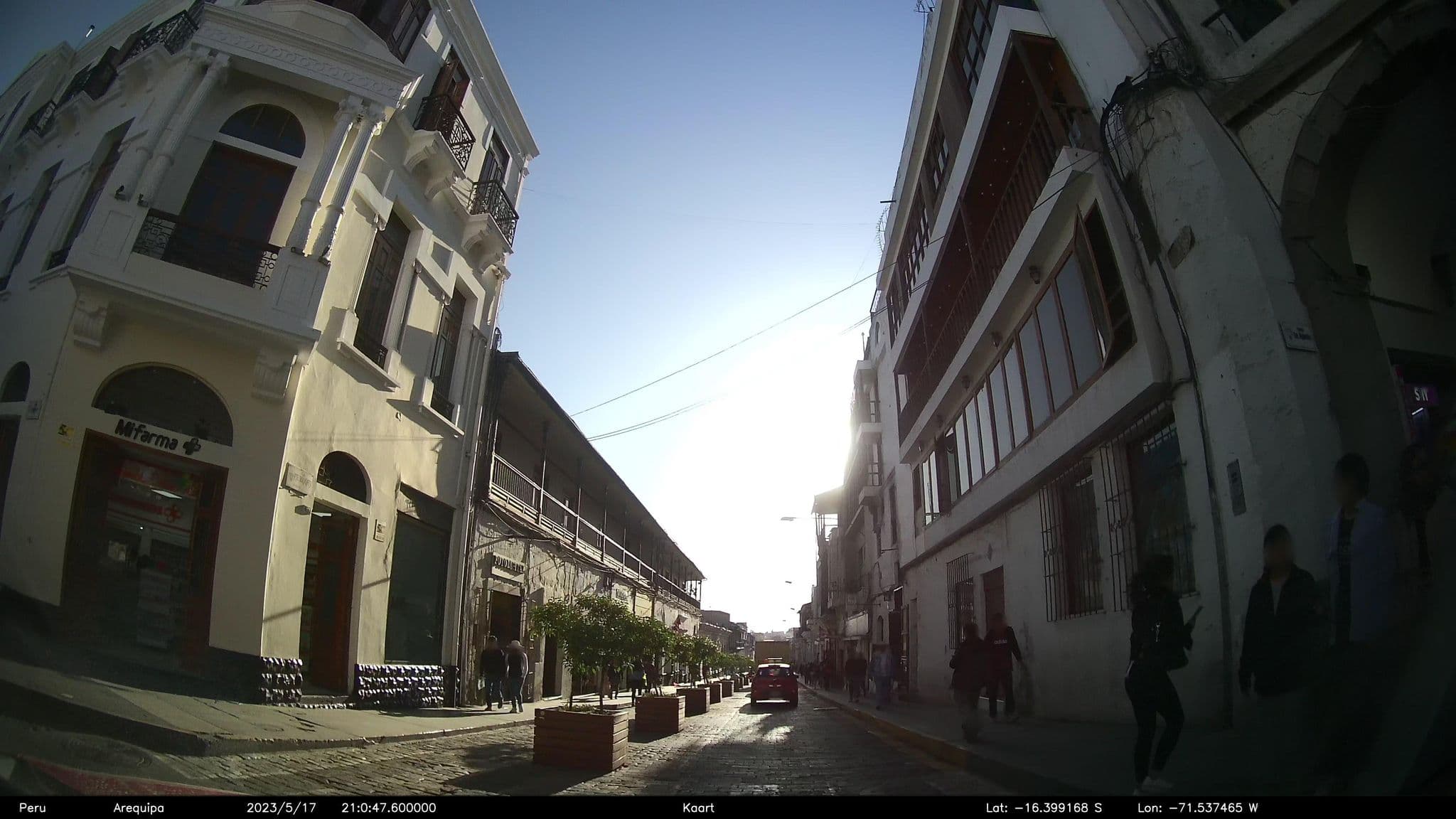 Street view near Plaza Residence, Arequipa