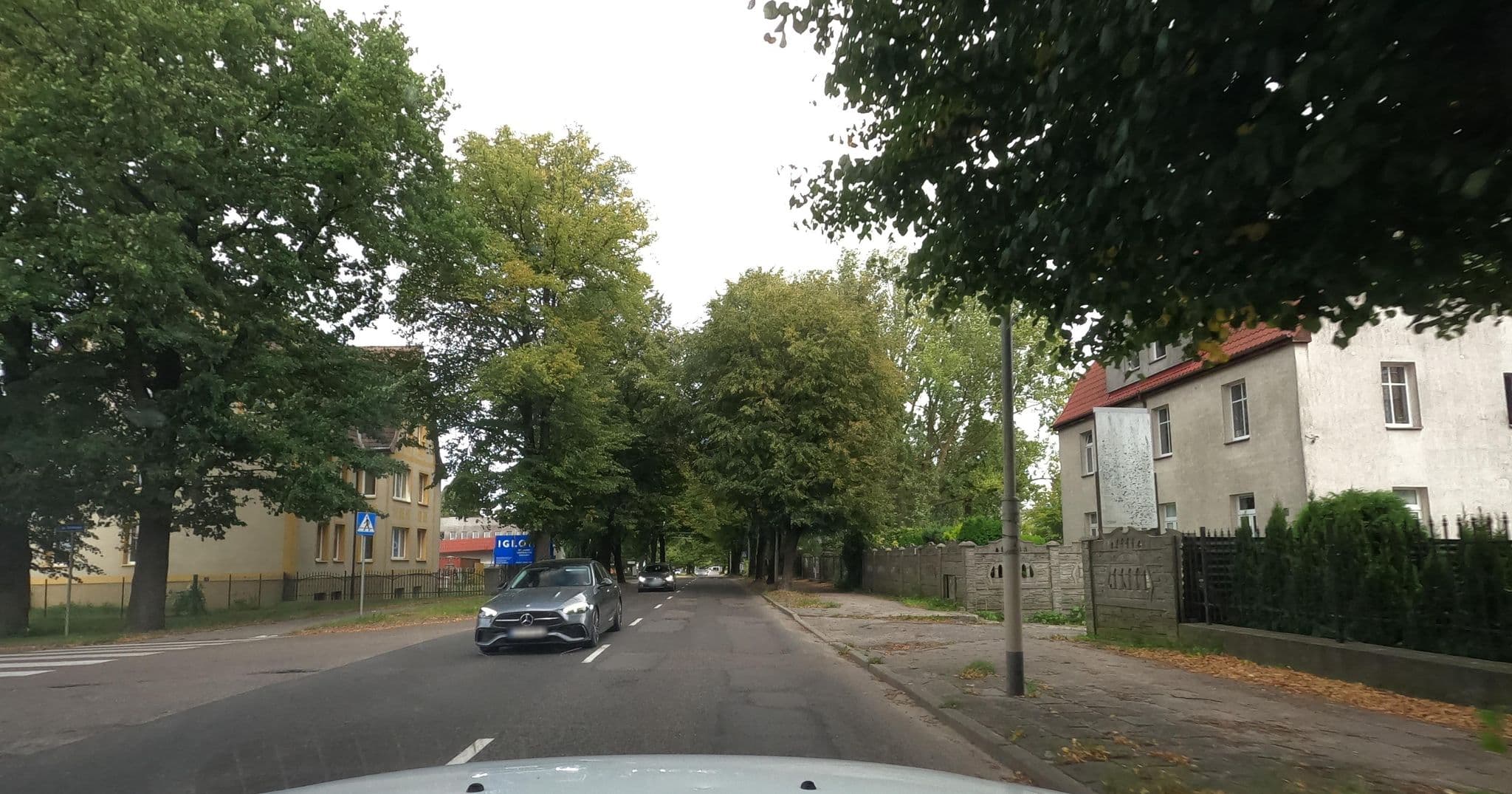 Street view near Pensjonat Gold Rooms, Koszalin — © masterofnoroad (CC BY-SA · Mapillary)