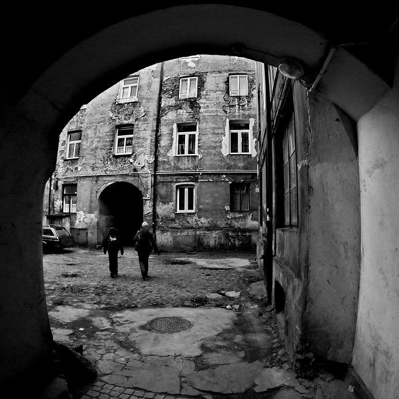 Street view near Hostel Kamienica, Płock — © ahojmedia (CC BY-SA · Mapillary)