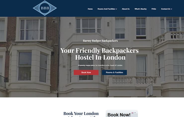 Barmy Badger Backpackers, Earls Court