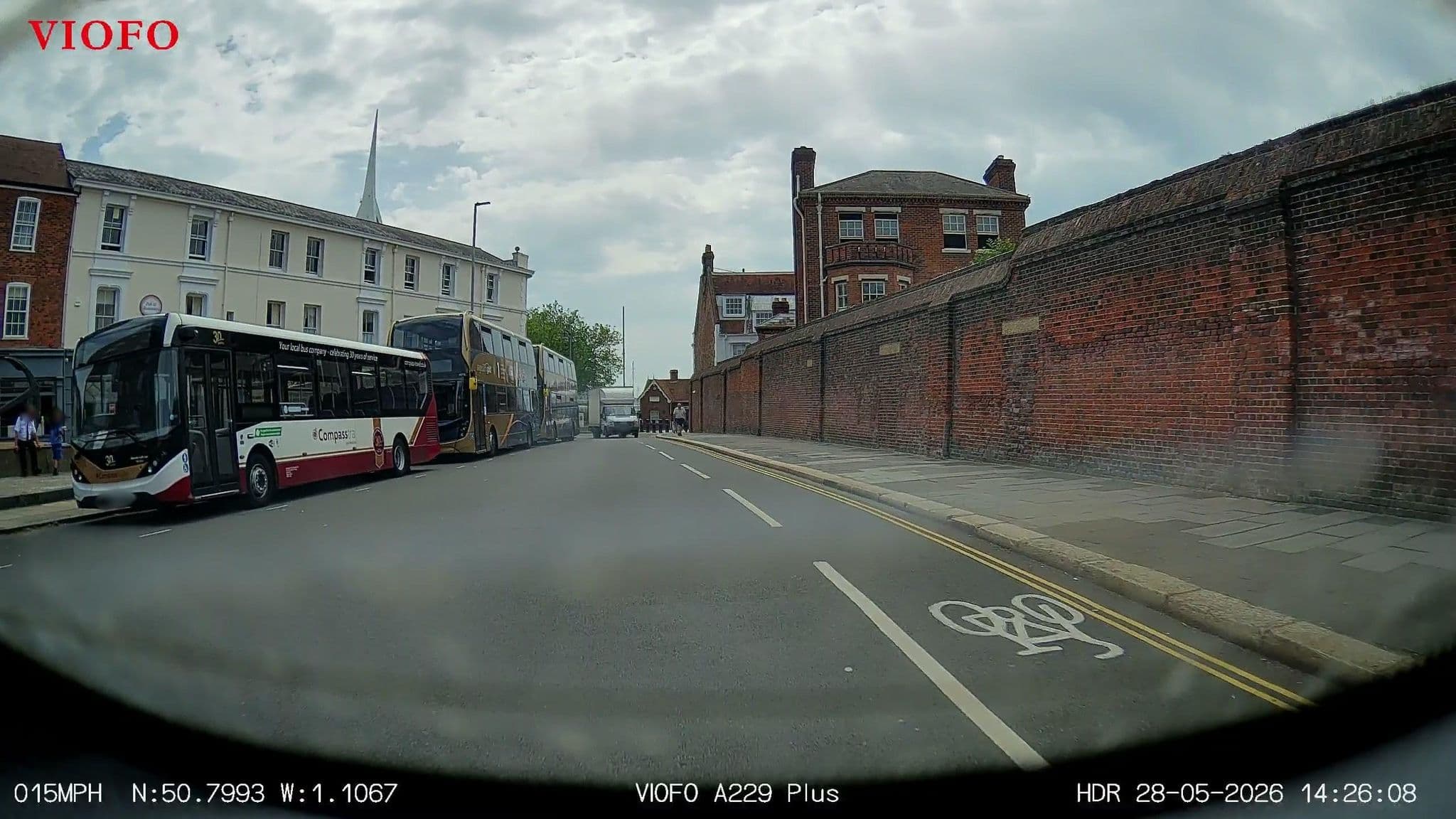 Street view near Premier Inn Portsmouth Dockyard hotel, Portsmouth — © RyanBush (CC BY-SA · Mapillary)