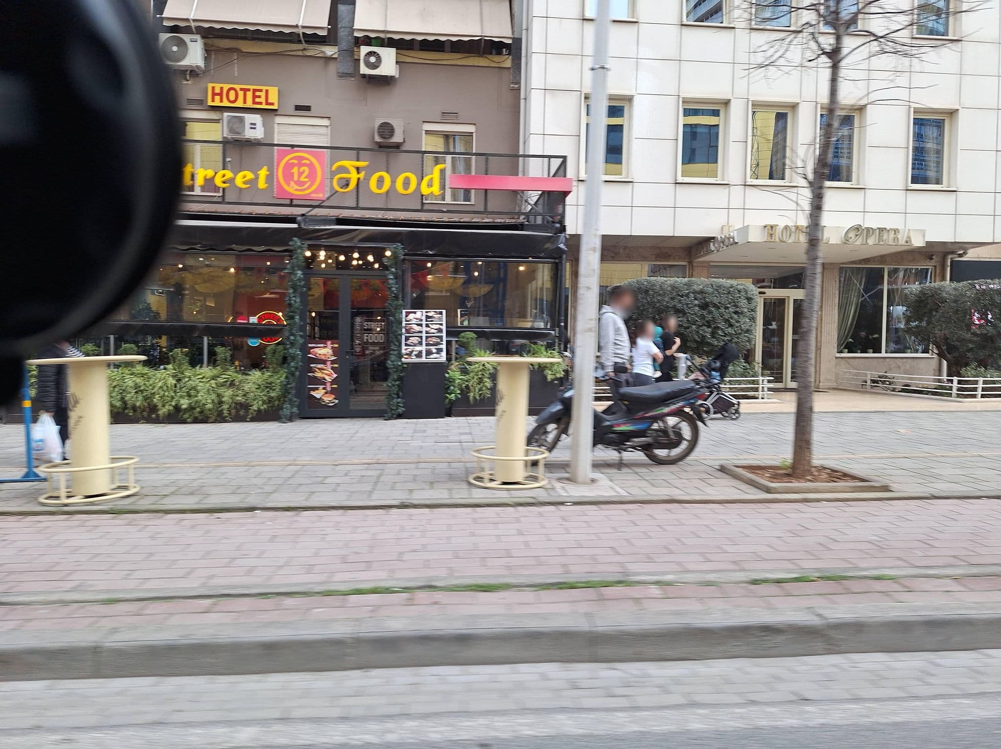 Street view near Hotel Nobel, Tirana