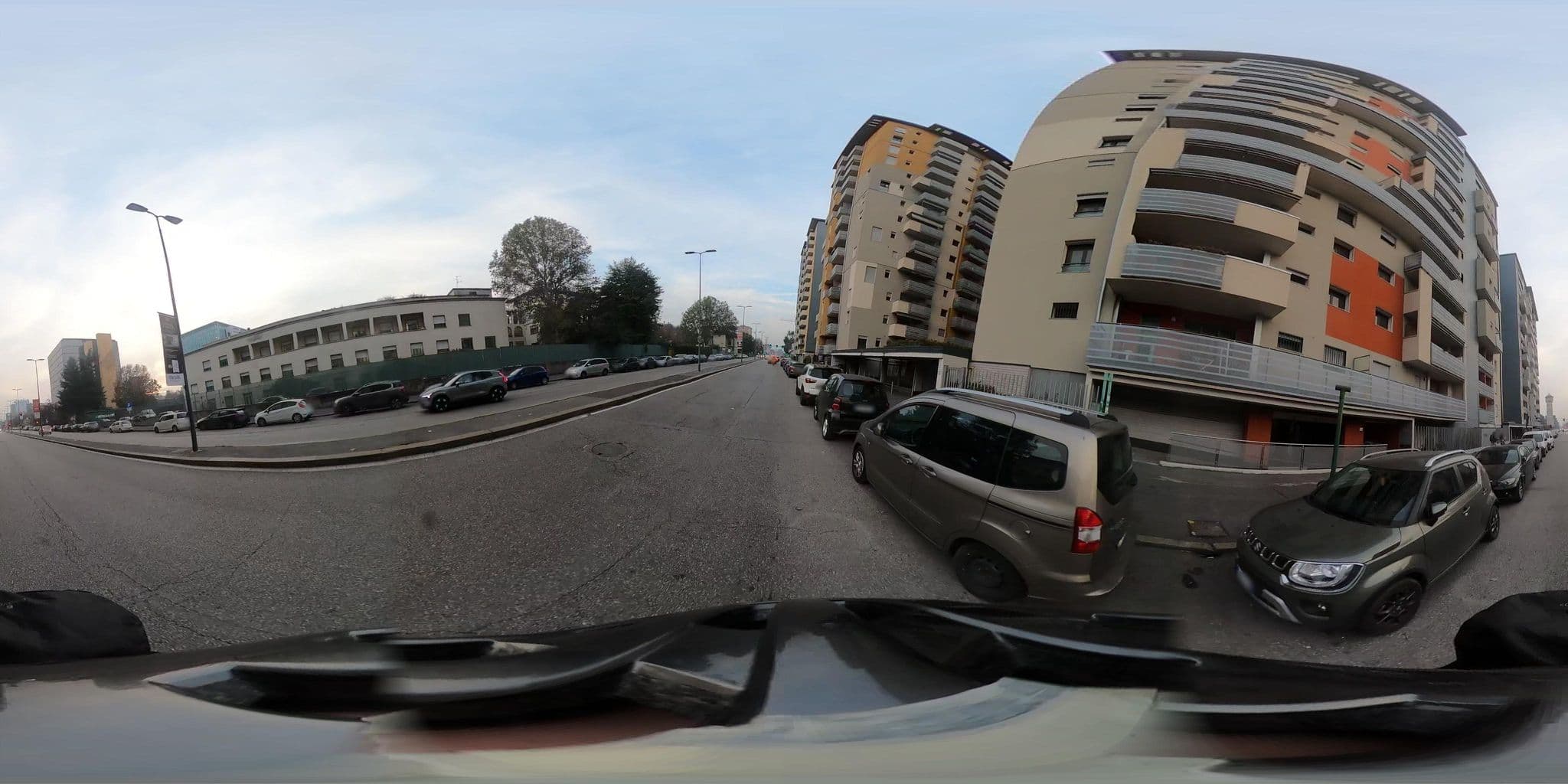Street view near Aurum Aparthotels Bicocca, Sesto San Giovanni — © jacopofar (CC BY-SA · Mapillary)